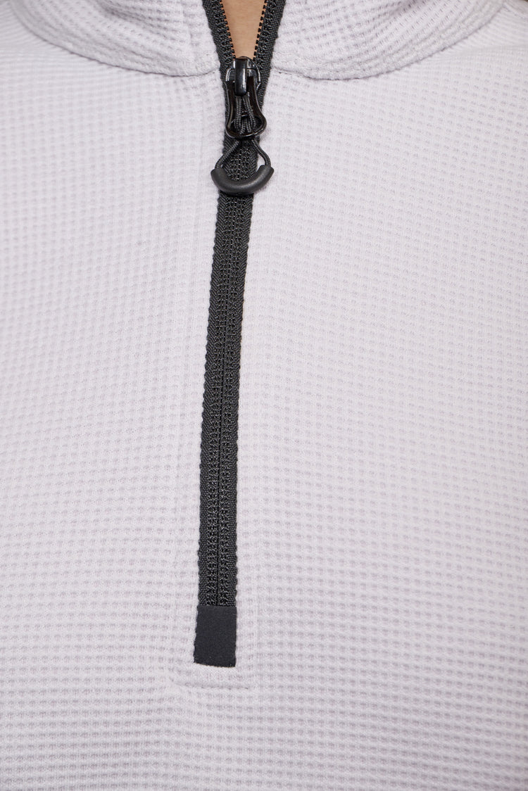 TOBA QUARTER ZIP sweatshirt gray