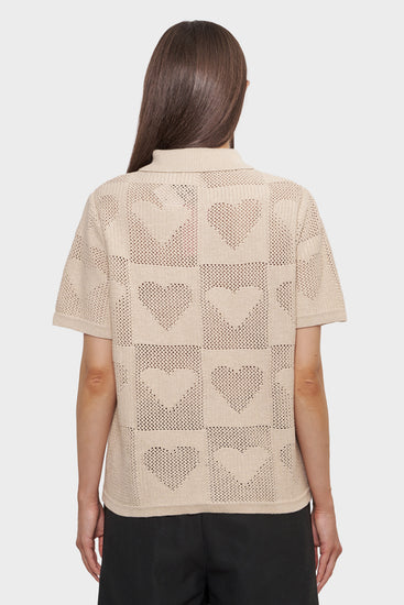 damskie#@Sweter CUPID'S NET beżowy