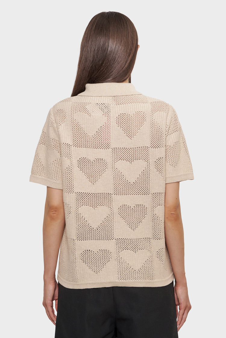 damskie#@Sweter CUPID'S NET beżowy