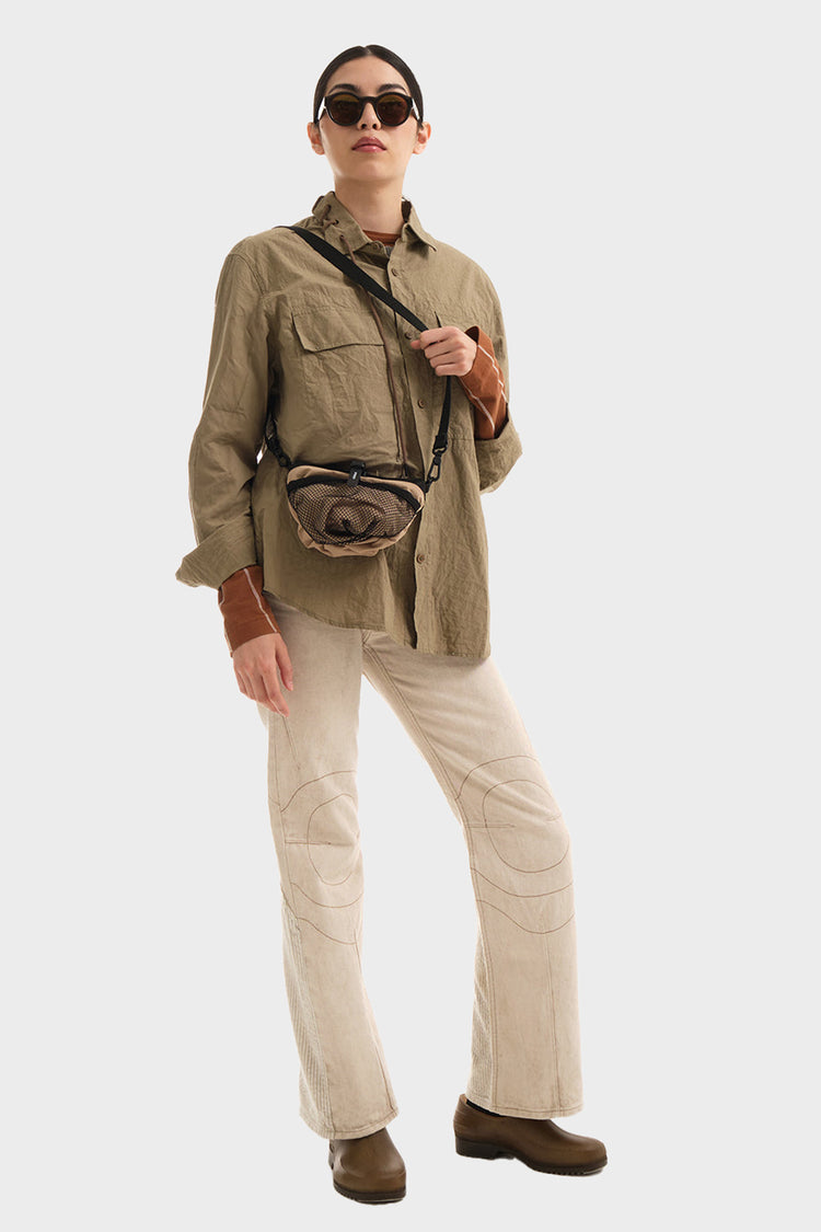 Torebka POUCH ORBA SMOOTH piaskowa