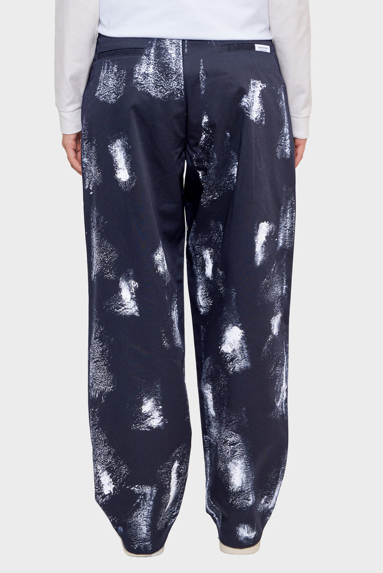 damskie#@Spodnie REWORKED TROUSER/PAINTED print