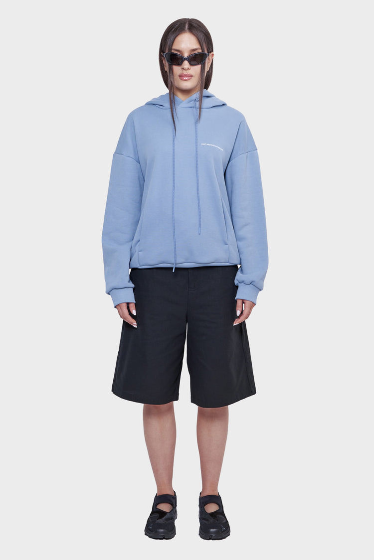 damskie#@Bluza HOODIE RIGHT niebieska