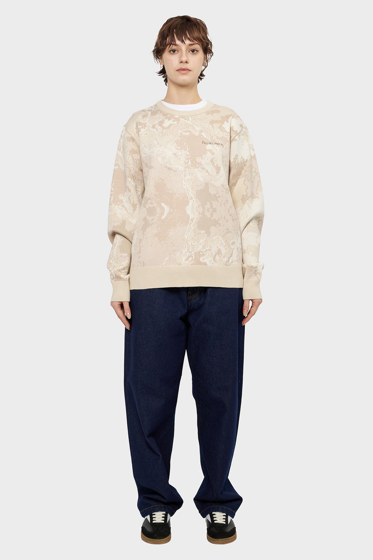 damskie#@Sweter KNIT beżowy