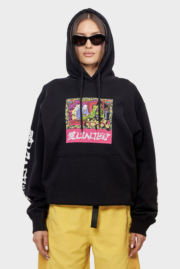 damskie#@Bluza KOUICHI MATSUDA HOODIE SWEAT czarna