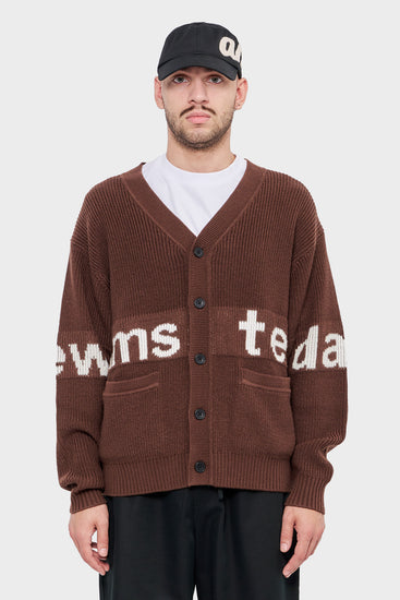 meskie#@Sweter CARDIGAN brązowy