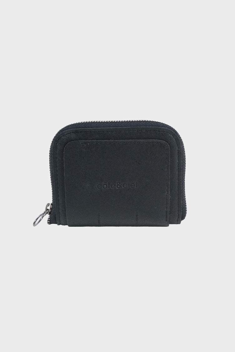 WALLET & PURSE ZIPPERED black wallet