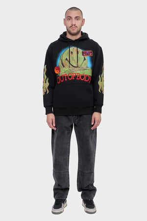 meskie#@Bluza SMILEY OUT OF BODY сzarna