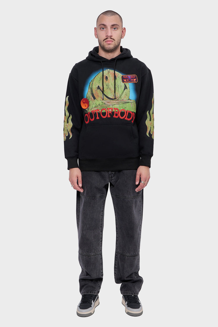 meskie#@Bluza SMILEY OUT OF BODY сzarna