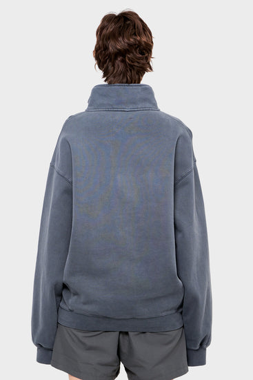 damskie#@Sweter SEA HALF ZIP szary