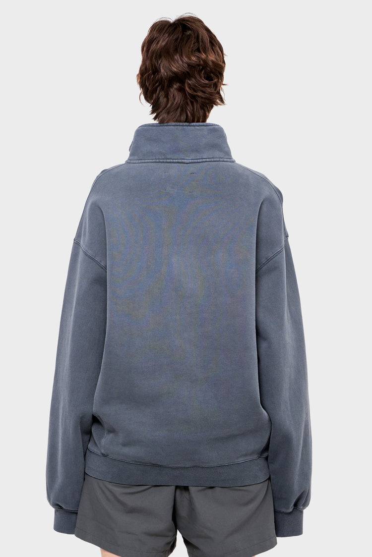 damskie#@Sweter SEA HALF ZIP szary