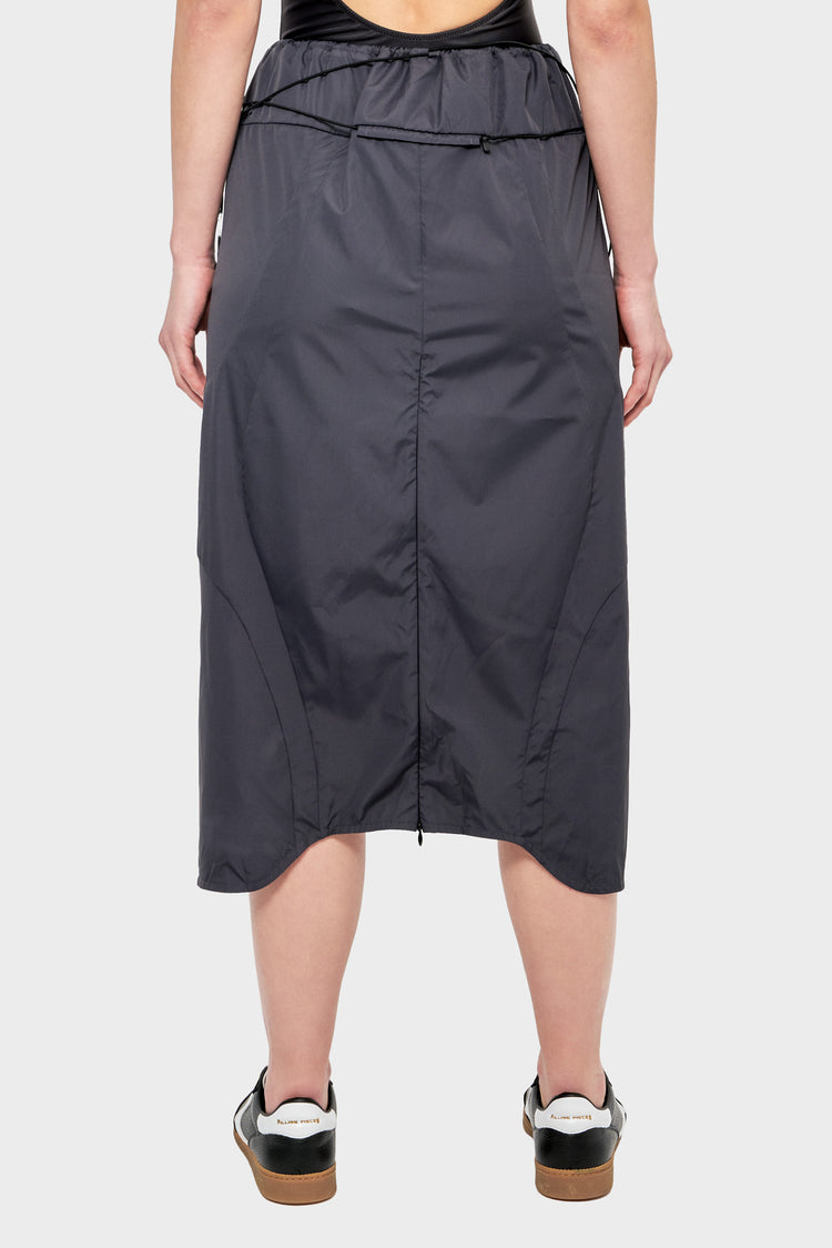 Spódnica SKIRT LONG SHELL ciemnoszara