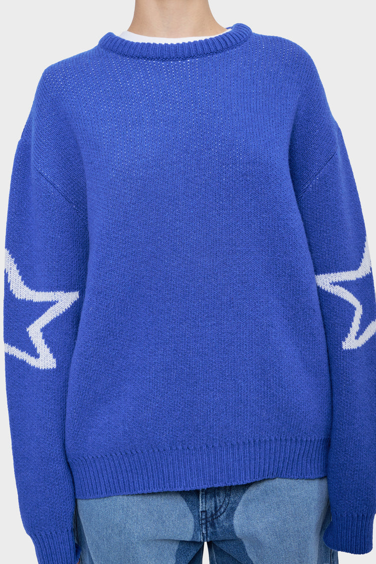 Sweter THE S WORD niebieski