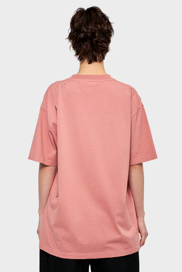 damskie#@Koszulka THROW POCKET TEE różowa