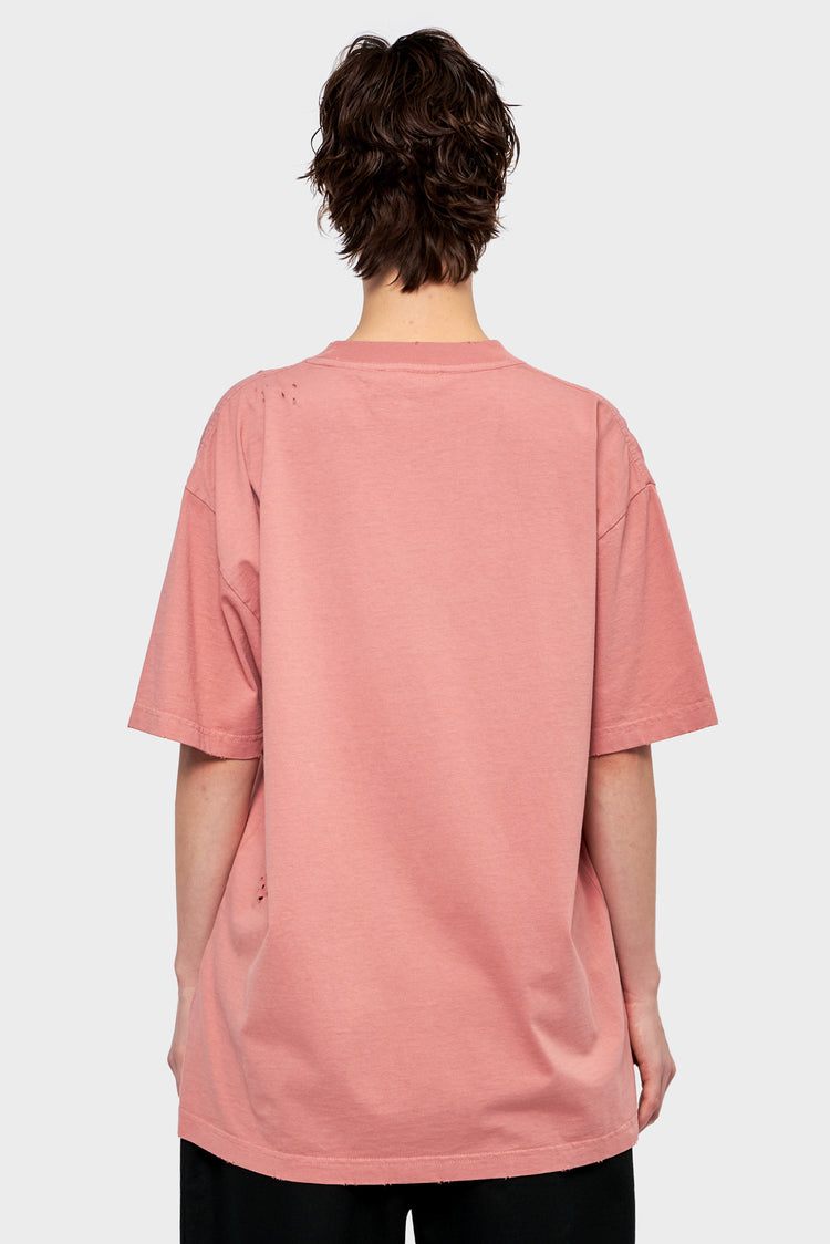 damskie#@Koszulka THROW POCKET TEE różowa