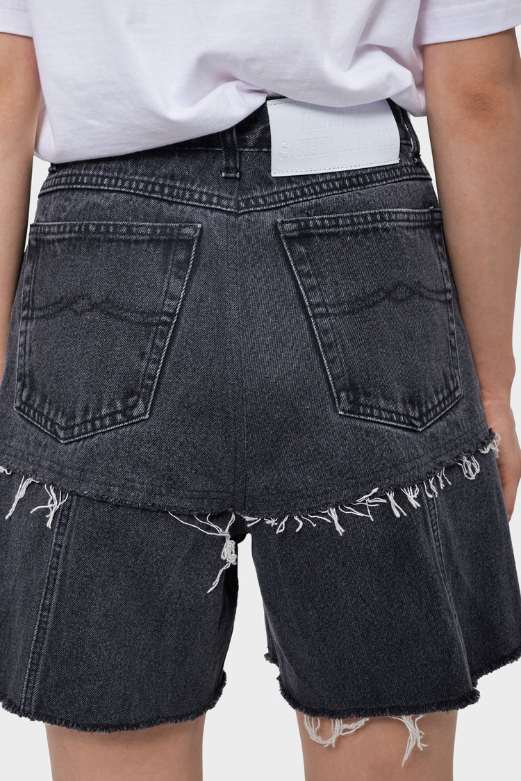 DENIM SHORT black shorts
