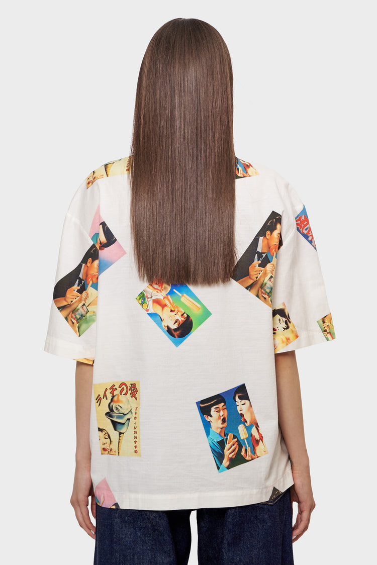 damskie#@Koszula AISUKURIMU SHIRT SS multikolorowa