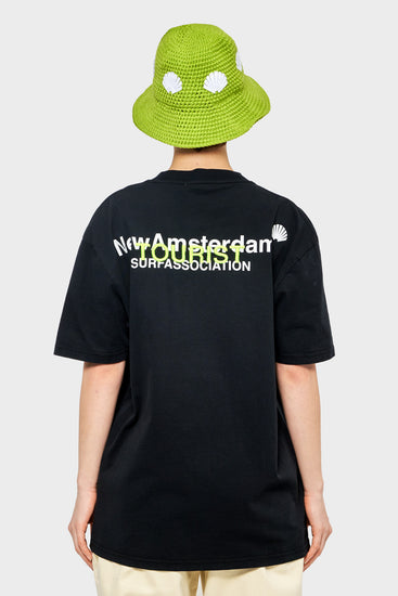 damskie#@Koszulka LOGO TOURIST TEE czarna