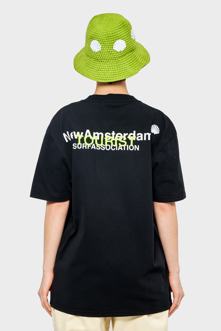 damskie#@Koszulka LOGO TOURIST TEE czarna