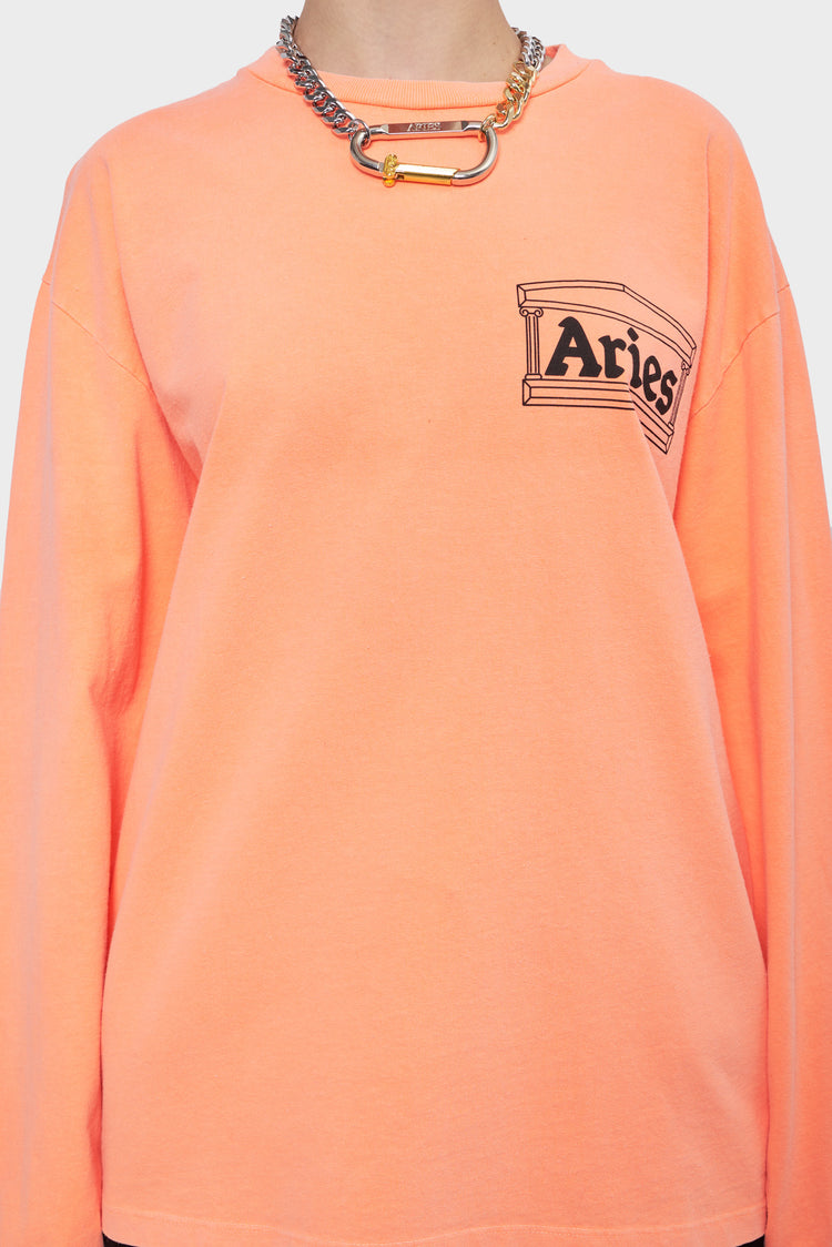 Longsleeve TEMPLE FLUORO orange