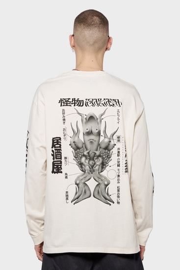 meskie#@Longsleeve KAIBUTSU IZAKAYA biała