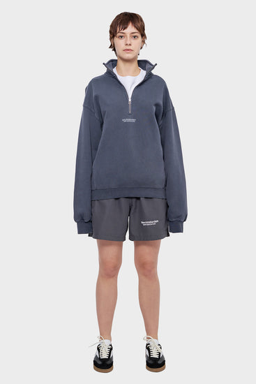 damskie#@Sweter SEA HALF ZIP szary