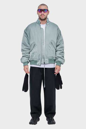 meskie#@Kurtka BOMBER JACKET zielona