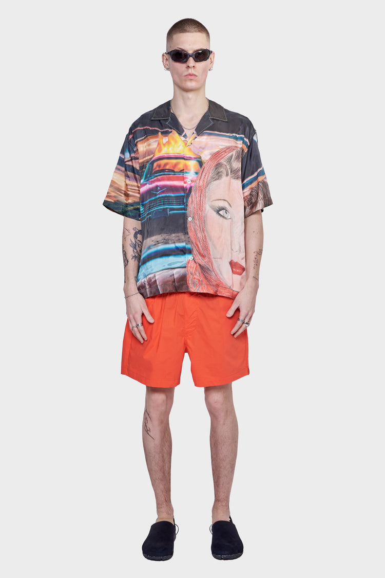 Szorty ELASTIC SHORTS pomarańczowe