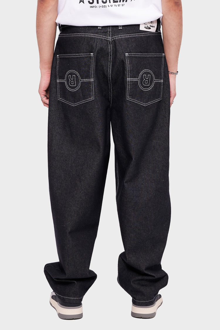 meskie#@Spodnie TRES GROS DENIM czarne