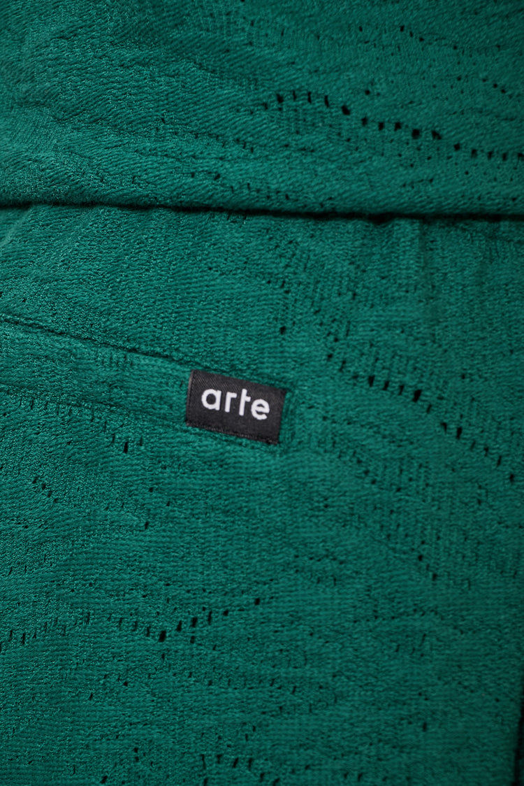 CROCHET shorts green