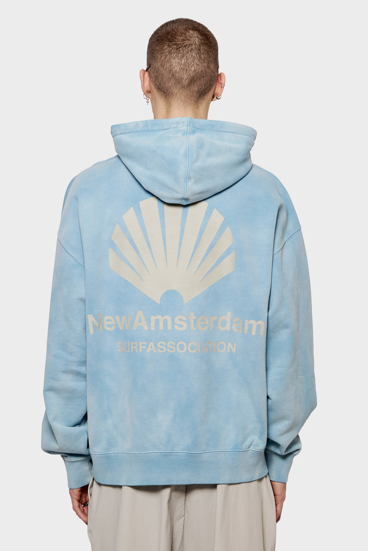 meskie#@Bluza LOGO HOODIE SWEATER niebieska