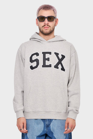 meskie#@Bluza SEX HOODIE szara