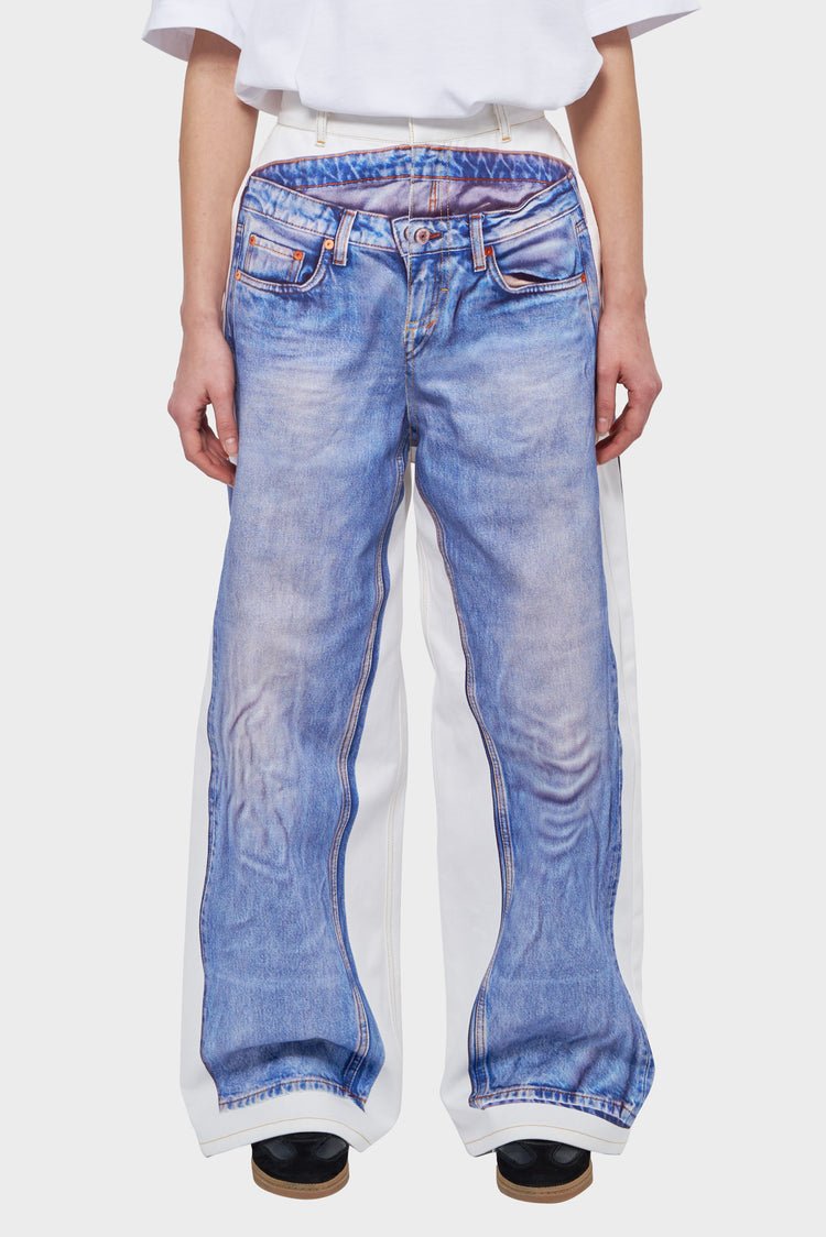 AUGMENTED JEANS trousers white/blue