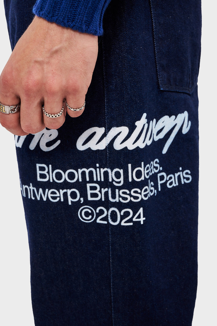 BLOOMING IDEAS trousers navy blue