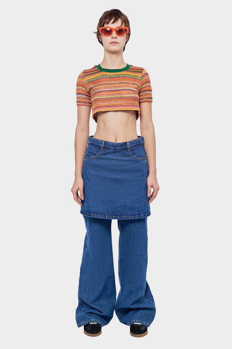 Top CROCHET multicolor