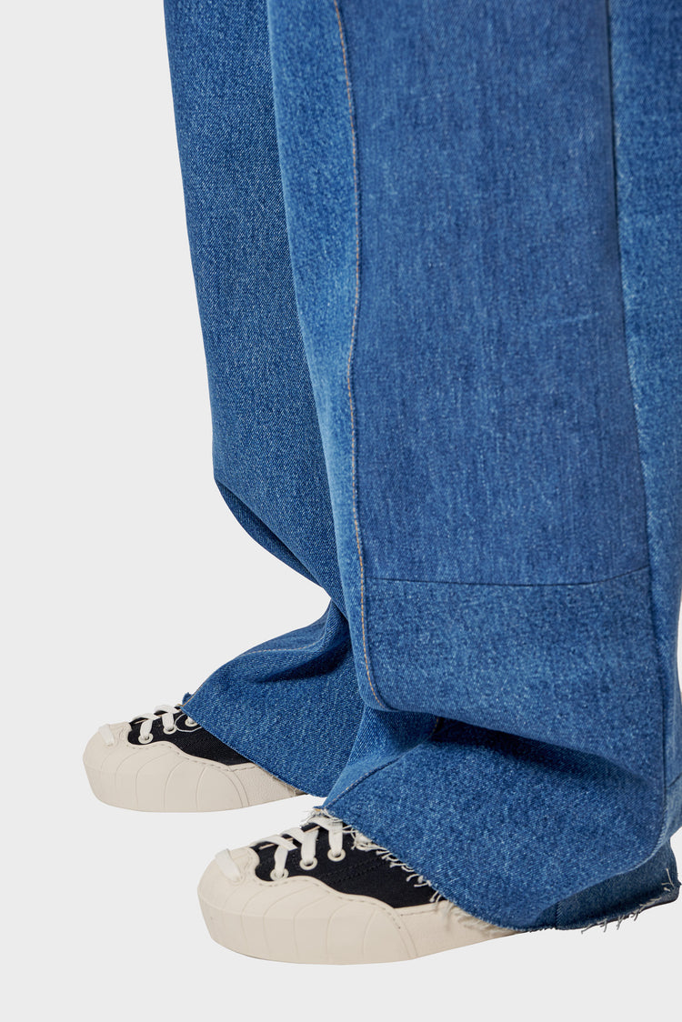 REWORKED BLUE JEANS blue trousers