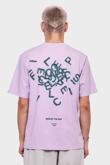 meskie#@Koszulka ALPHABET liliowa