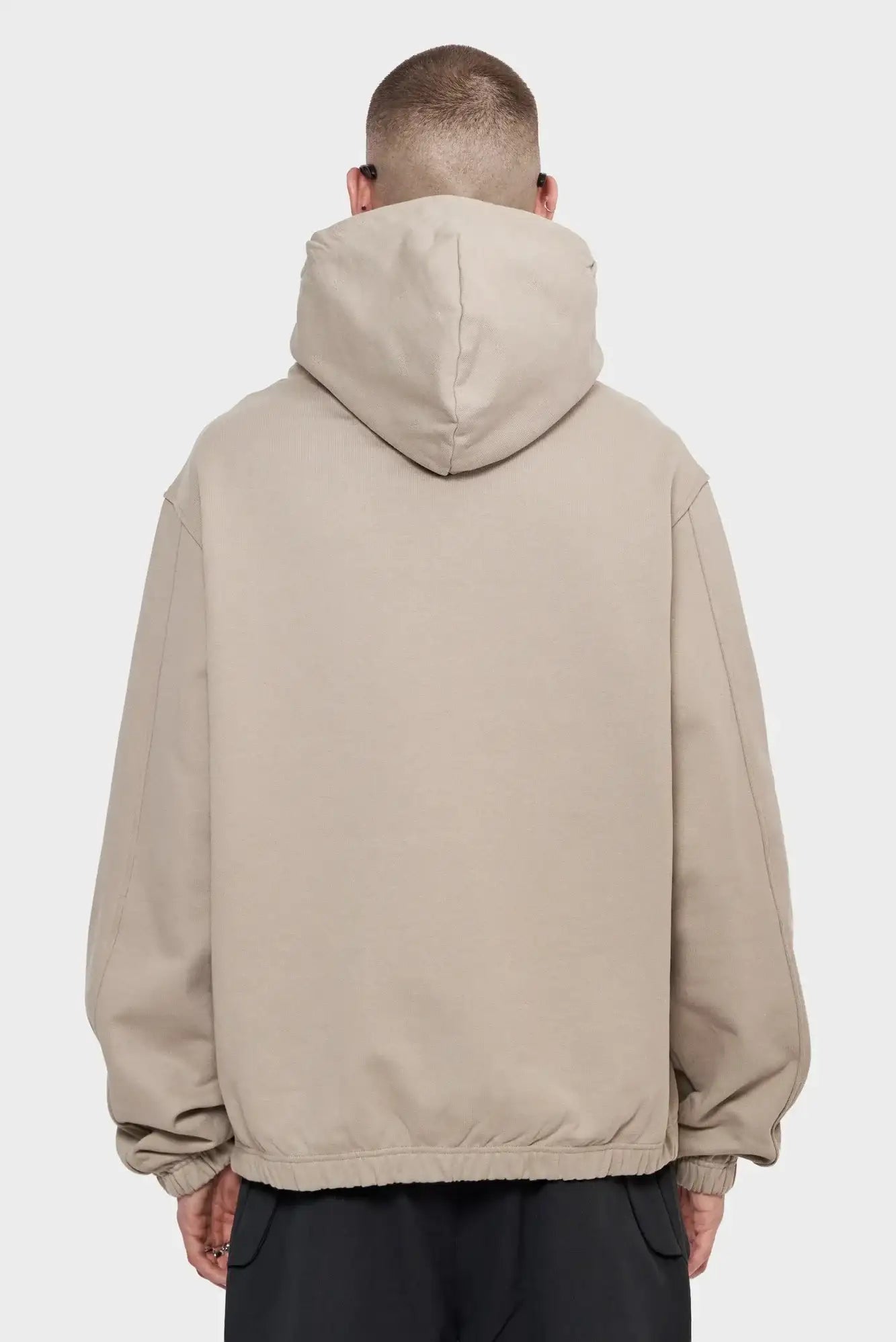 meskie#@Bluza LOGO beżowa
