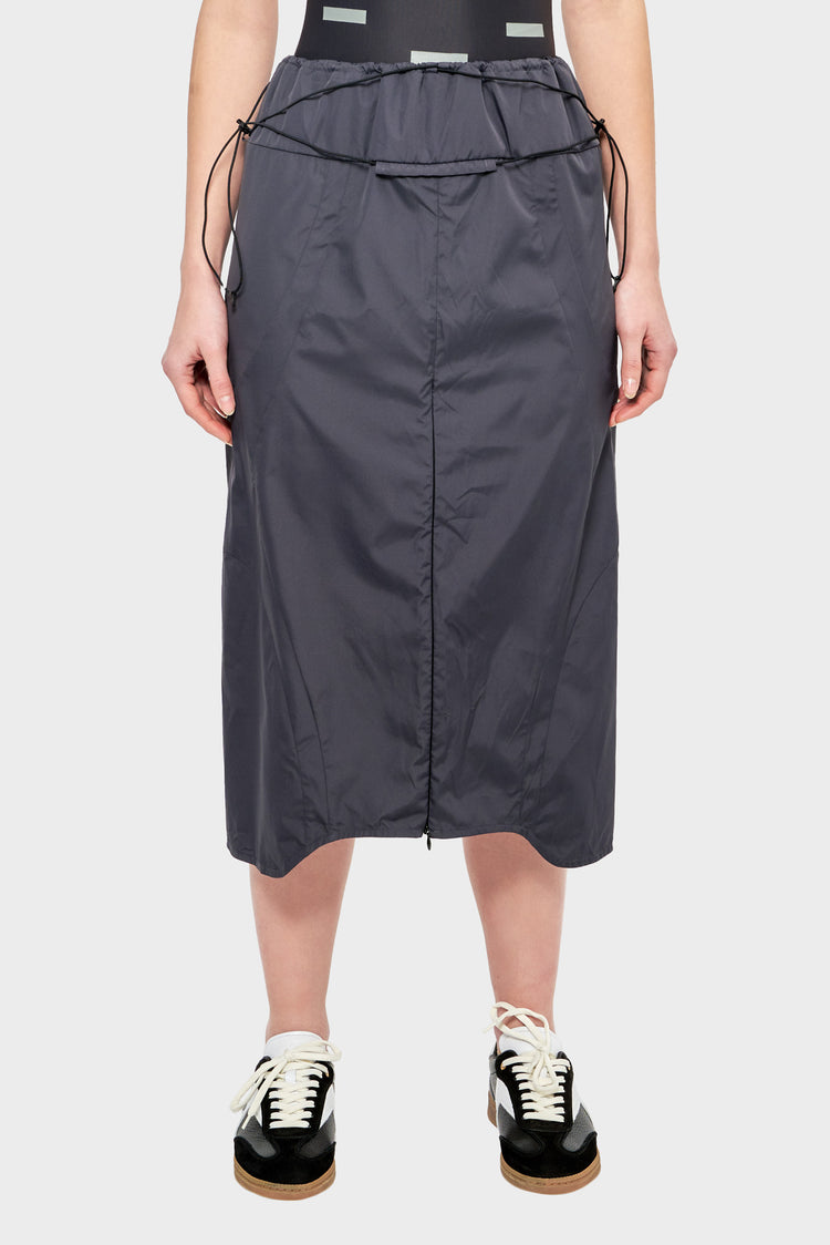 Spódnica SKIRT LONG SHELL ciemnoszara
