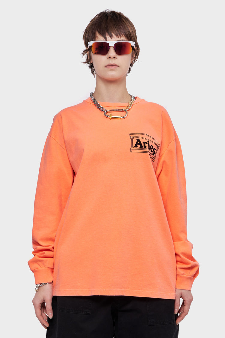 damskie#@Longsleeve TEMPLE FLUORO pomarańczowy
