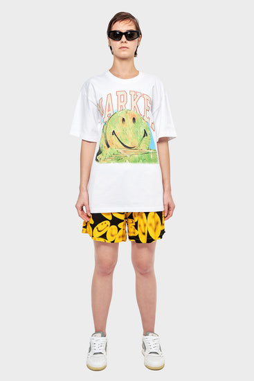 damskie#@Koszulka SMILEY OUT OF BODY biała