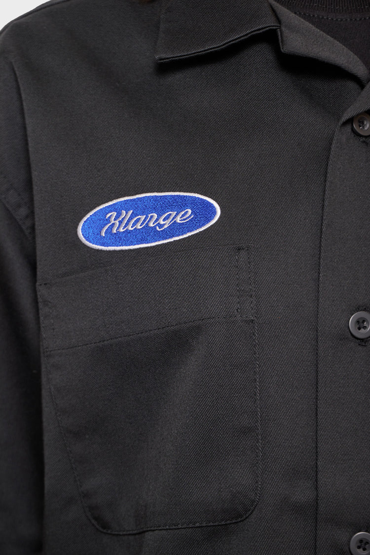 EMBROIDERED shirt black