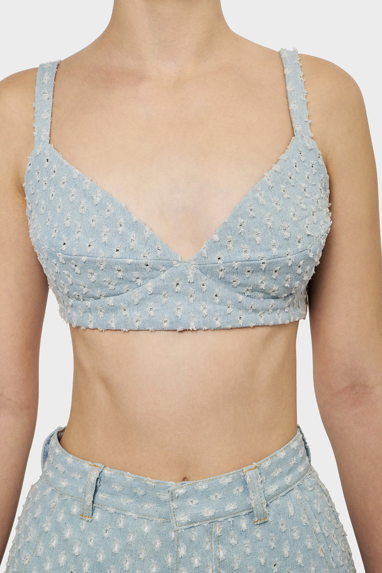 Top DENIM light blue