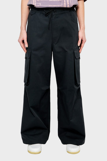 damskie#@Spodnie CARGO BAGGY czarne