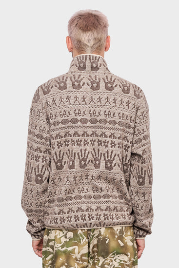 meskie#@Sweter KNOTTY KNIT szary