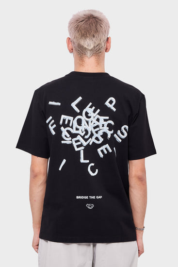 meskie#@Koszulka ALPHABET czarna