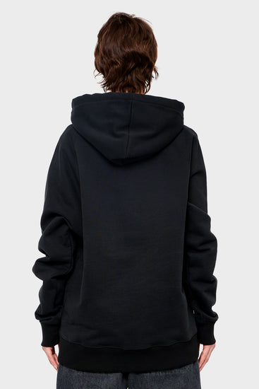 damskie#@Bluza LOOSE BIG E czarna