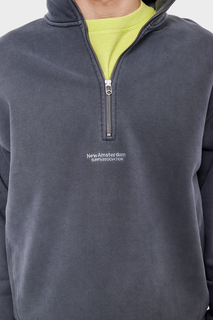 Sweter SEA HALF ZIP szary