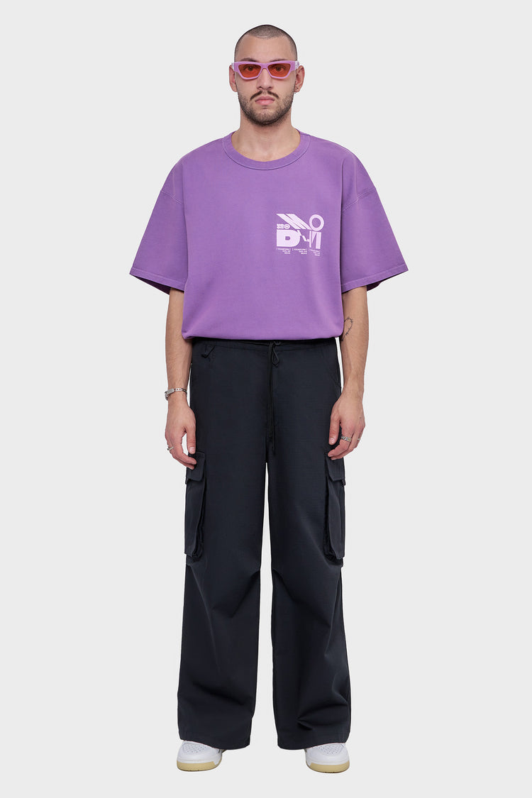 meskie#@Spodnie CARGO BAGGY czarne