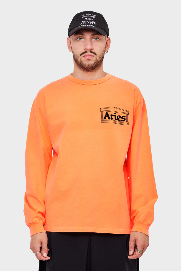 meskie#@Longsleeve TEMPLE FLUORO pomarańczowy