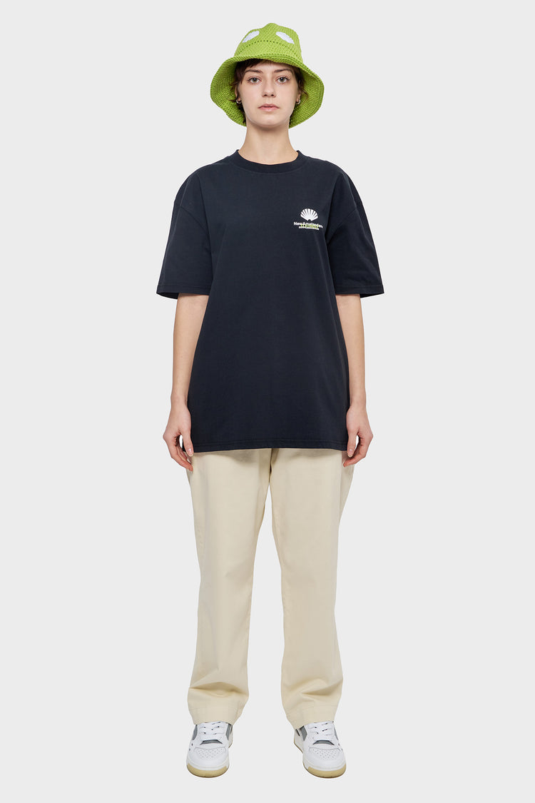 damskie#@Koszulka LOGO TOURIST TEE czarna